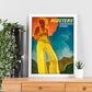 Poster vintage. Cartel anuncio de viajes con Klosters Swiss Travel de Switzerland.-Artwork-Nacnic-Nacnic Estudio SL