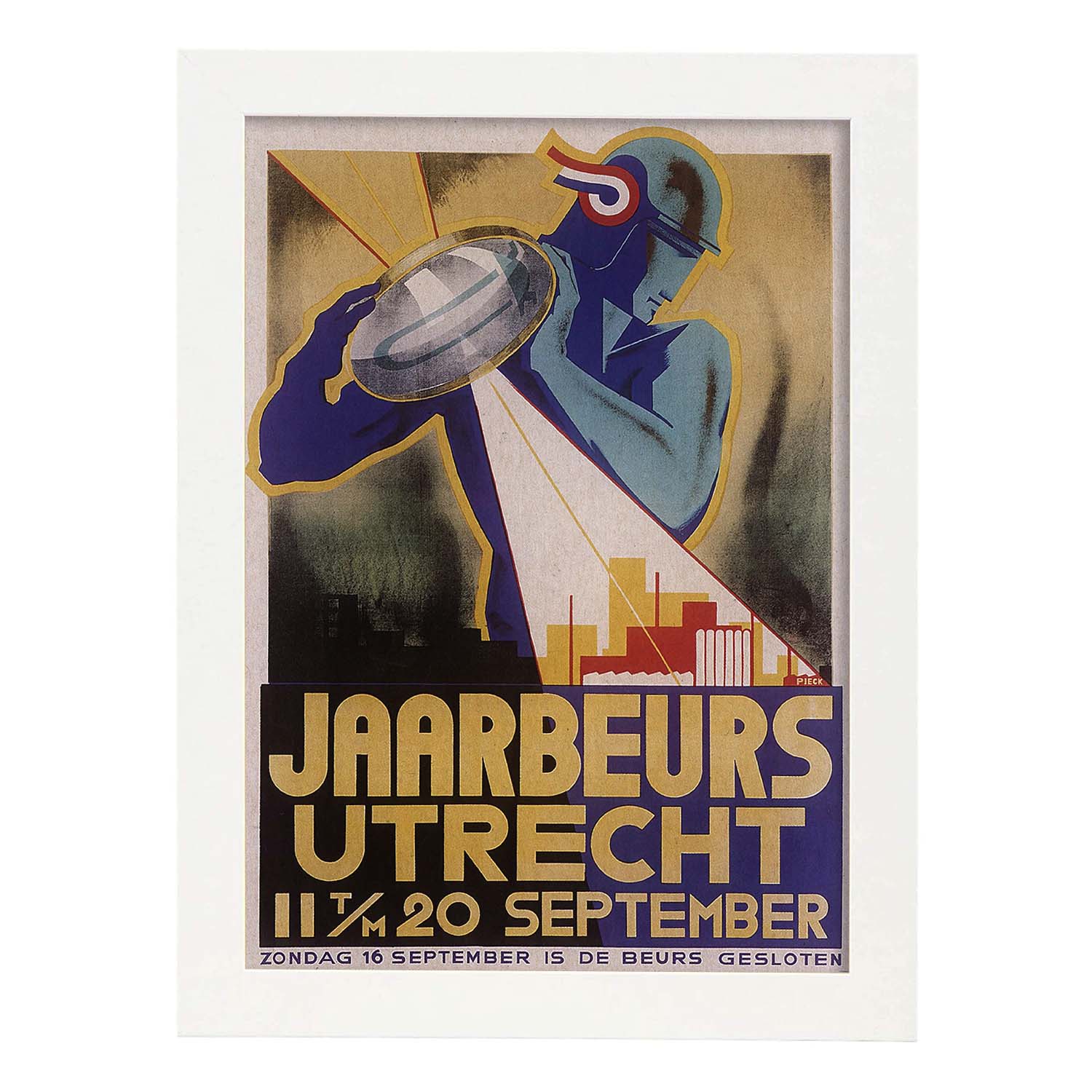 Poster vintage. Cartel Art Deco "Utrecht".-Artwork-Nacnic-A3-Marco Blanco-Nacnic Estudio SL