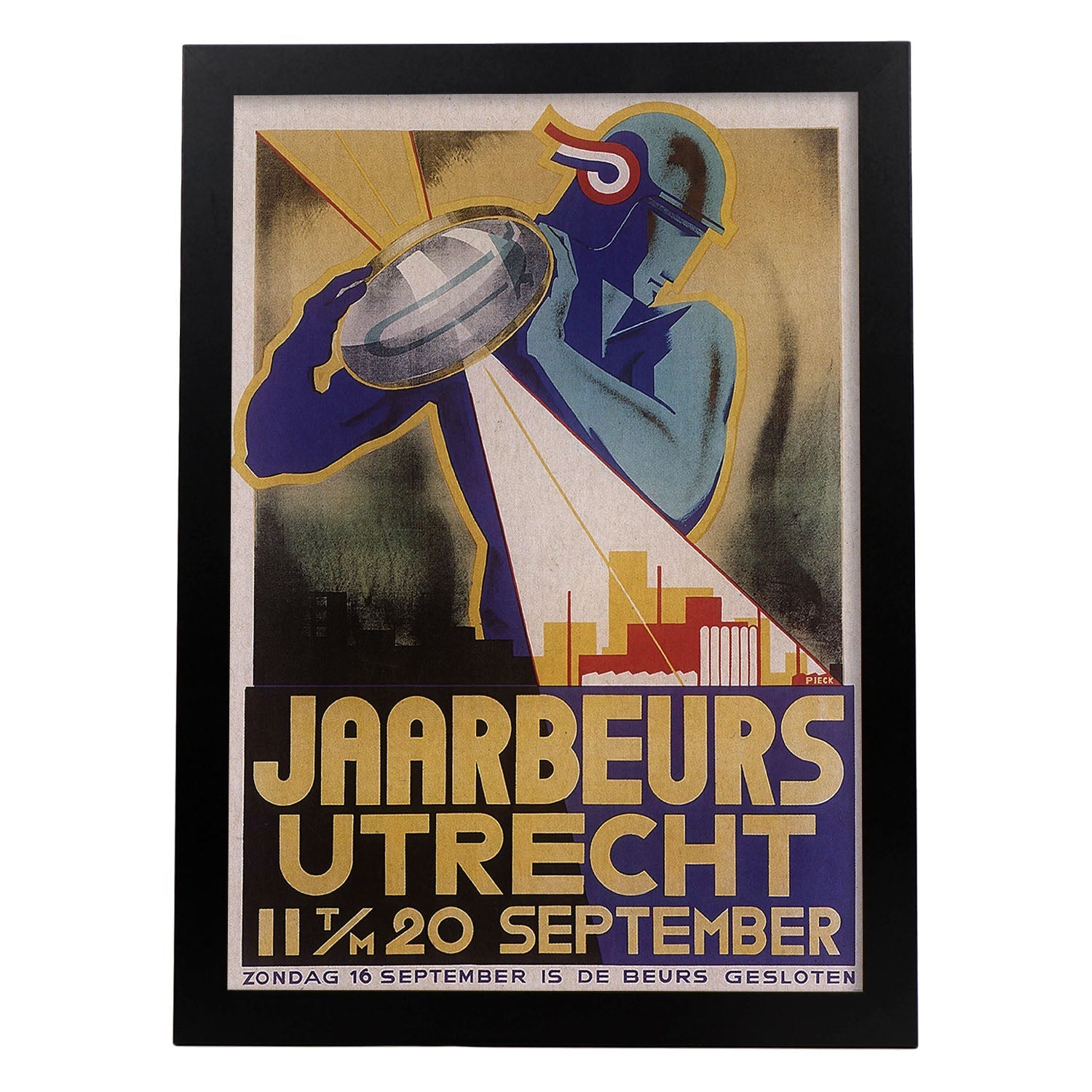 Poster vintage. Cartel Art Deco "Utrecht".-Artwork-Nacnic-A3-Marco Negro-Nacnic Estudio SL
