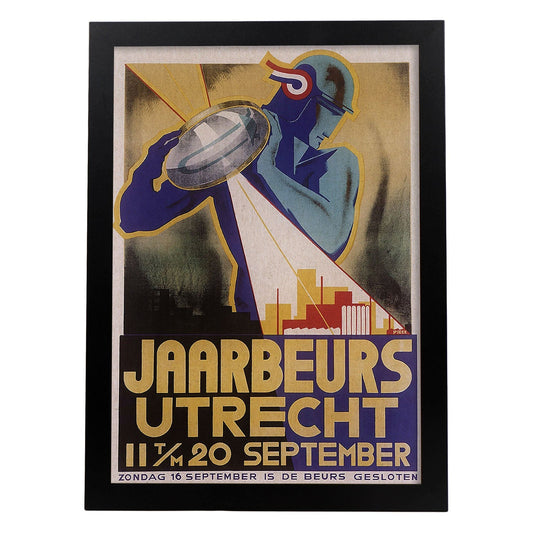 Poster vintage. Cartel Art Deco "Utrecht".-Artwork-Nacnic-A4-Marco Negro-Nacnic Estudio SL