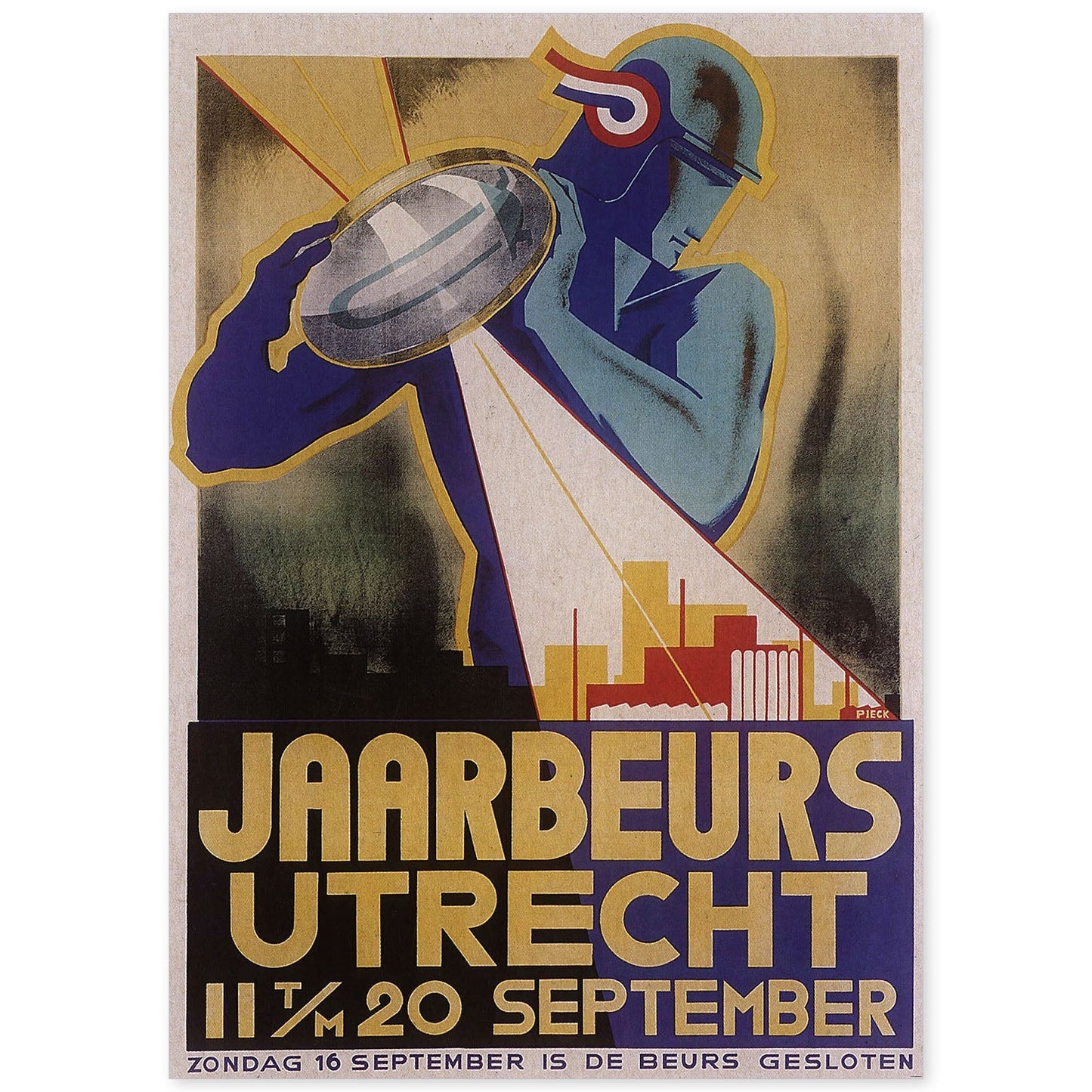 Poster vintage. Cartel Art Deco "Utrecht".-Artwork-Nacnic-A4-Sin marco-Nacnic Estudio SL