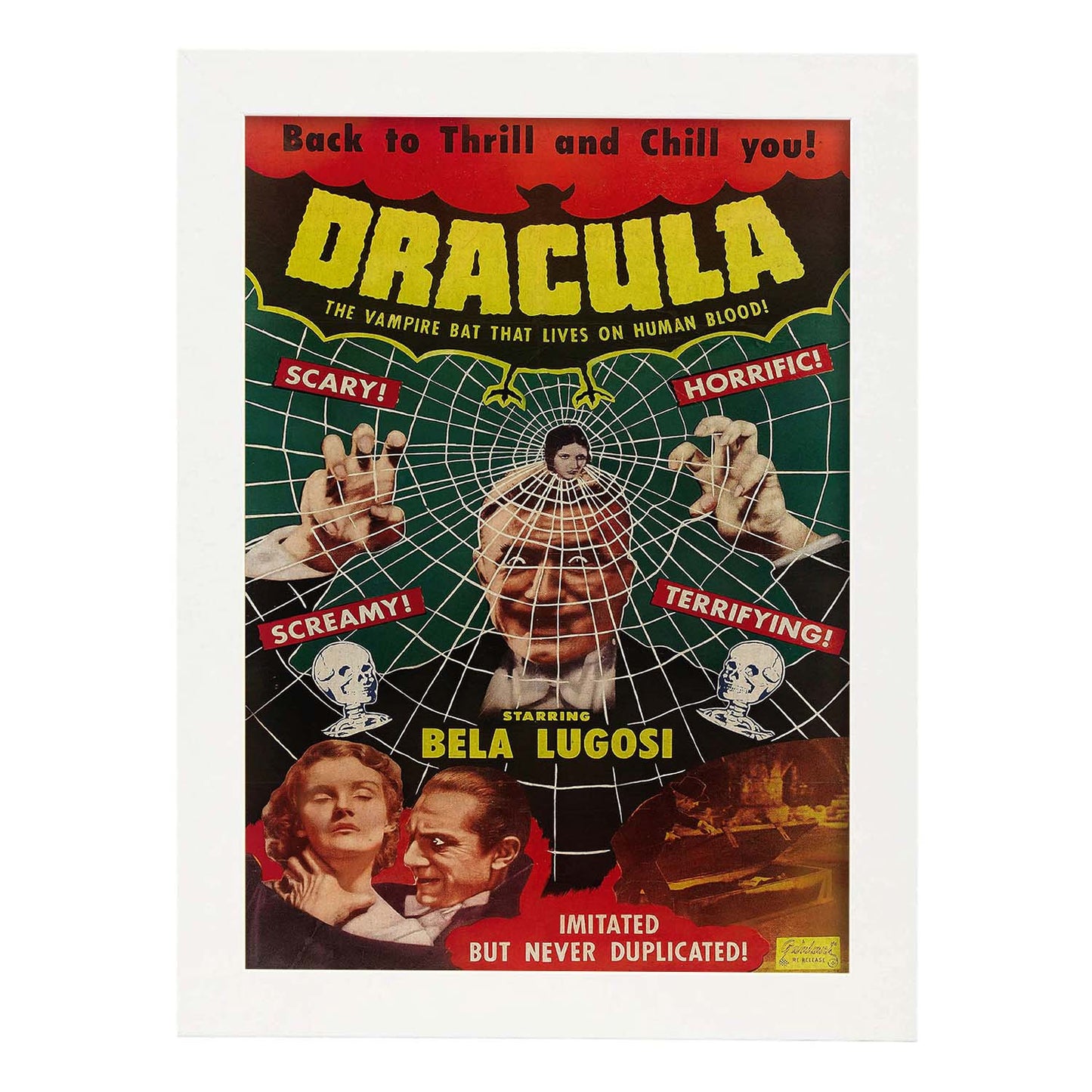 Poster vintage. Cartel cine vintage "Dracula".-Artwork-Nacnic-A3-Marco Blanco-Nacnic Estudio SL