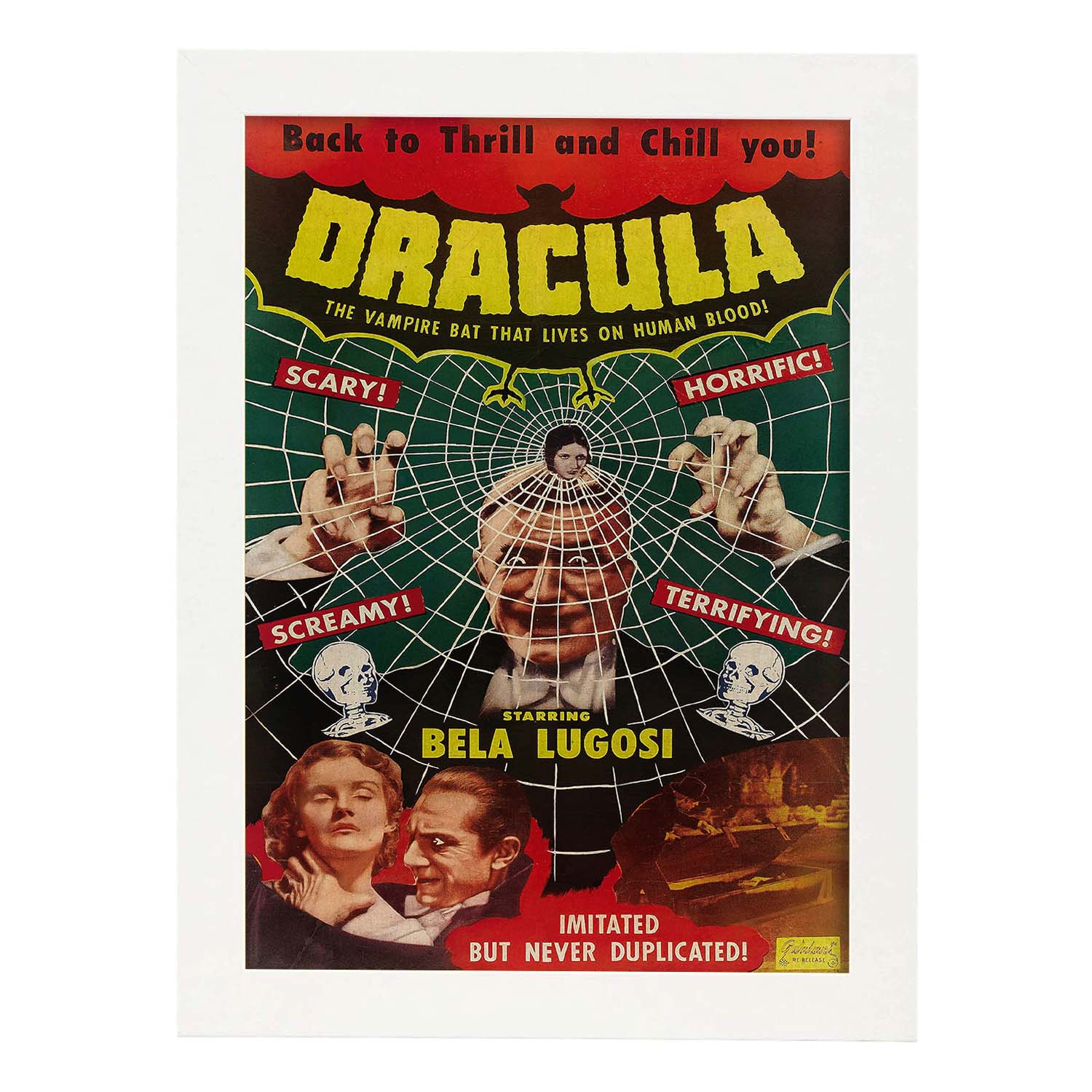 Poster vintage. Cartel cine vintage "Dracula".-Artwork-Nacnic-A4-Marco Blanco-Nacnic Estudio SL