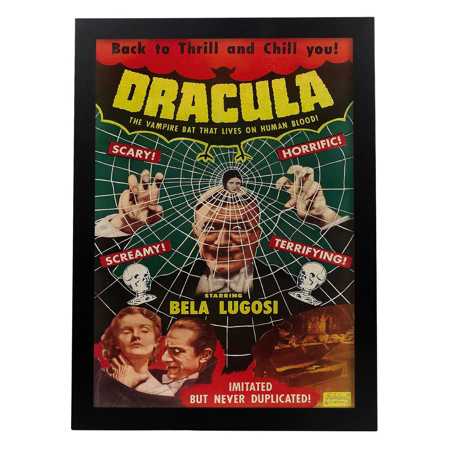 Poster vintage. Cartel cine vintage "Dracula".-Artwork-Nacnic-A4-Marco Negro-Nacnic Estudio SL