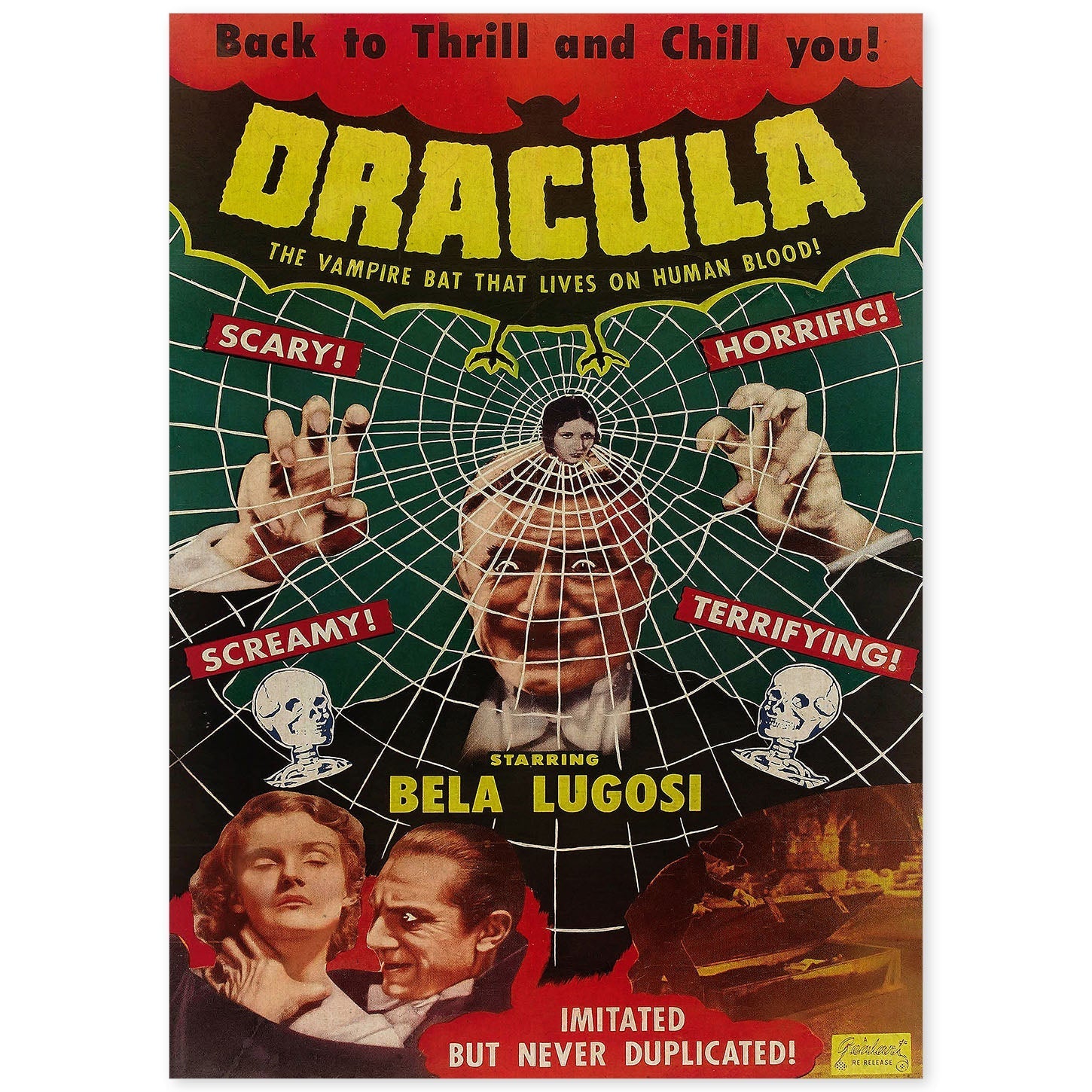 Poster vintage. Cartel cine vintage "Dracula".-Artwork-Nacnic-A4-Sin marco-Nacnic Estudio SL