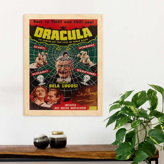 Poster vintage. Cartel cine vintage "Dracula".-Artwork-Nacnic-Nacnic Estudio SL