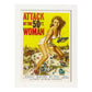 Poster vintage. Cartel cine vintage "El ataque de la mujer gigante".-Artwork-Nacnic-A3-Marco Blanco-Nacnic Estudio SL