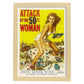 Poster vintage. Cartel cine vintage "El ataque de la mujer gigante".-Artwork-Nacnic-A3-Marco Madera clara-Nacnic Estudio SL