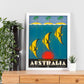 Poster vintage. Cartel de publicidad vintage. Conoce Australia.-Artwork-Nacnic-Nacnic Estudio SL
