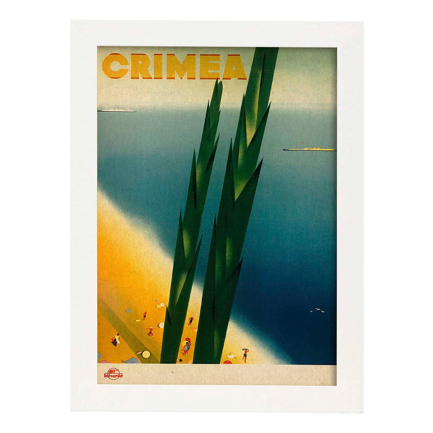 Poster vintage. Cartel de publicidad vintage. Conoce Crimea.-Artwork-Nacnic-A3-Marco Blanco-Nacnic Estudio SL
