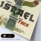 Poster vintage. Cartel de publicidad vintage. Conoce Israel.-Artwork-Nacnic-Nacnic Estudio SL