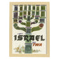 Poster vintage. Cartel de publicidad vintage. Conoce Israel.-Artwork-Nacnic-A3-Marco Madera clara-Nacnic Estudio SL