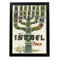 Poster vintage. Cartel de publicidad vintage. Conoce Israel.-Artwork-Nacnic-A3-Marco Negro-Nacnic Estudio SL