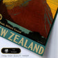 Poster vintage. Cartel de publicidad vintage. Conoce Nueva Zelanda.-Artwork-Nacnic-Nacnic Estudio SL