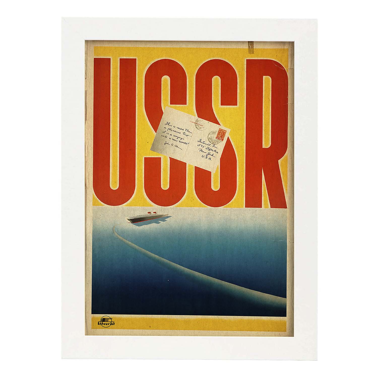 Poster vintage. Cartel de publicidad vintage. Viaja por la URSS.-Artwork-Nacnic-A3-Marco Blanco-Nacnic Estudio SL