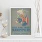 Poster vintage. Cartel teatro vintage "Canta por tu cena".-Artwork-Nacnic-Nacnic Estudio SL