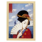 Poster vintage. Cartel teatro vintage "Madame butterfly".-Artwork-Nacnic-A3-Marco Madera clara-Nacnic Estudio SL