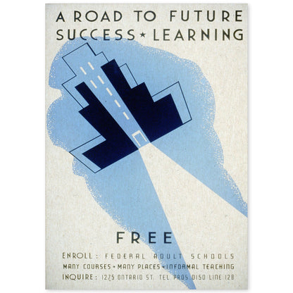 Poster vintage. Cartel vintage "Campaña acceso a la Universidad".-Artwork-Nacnic-A4-Sin marco-Nacnic Estudio SL