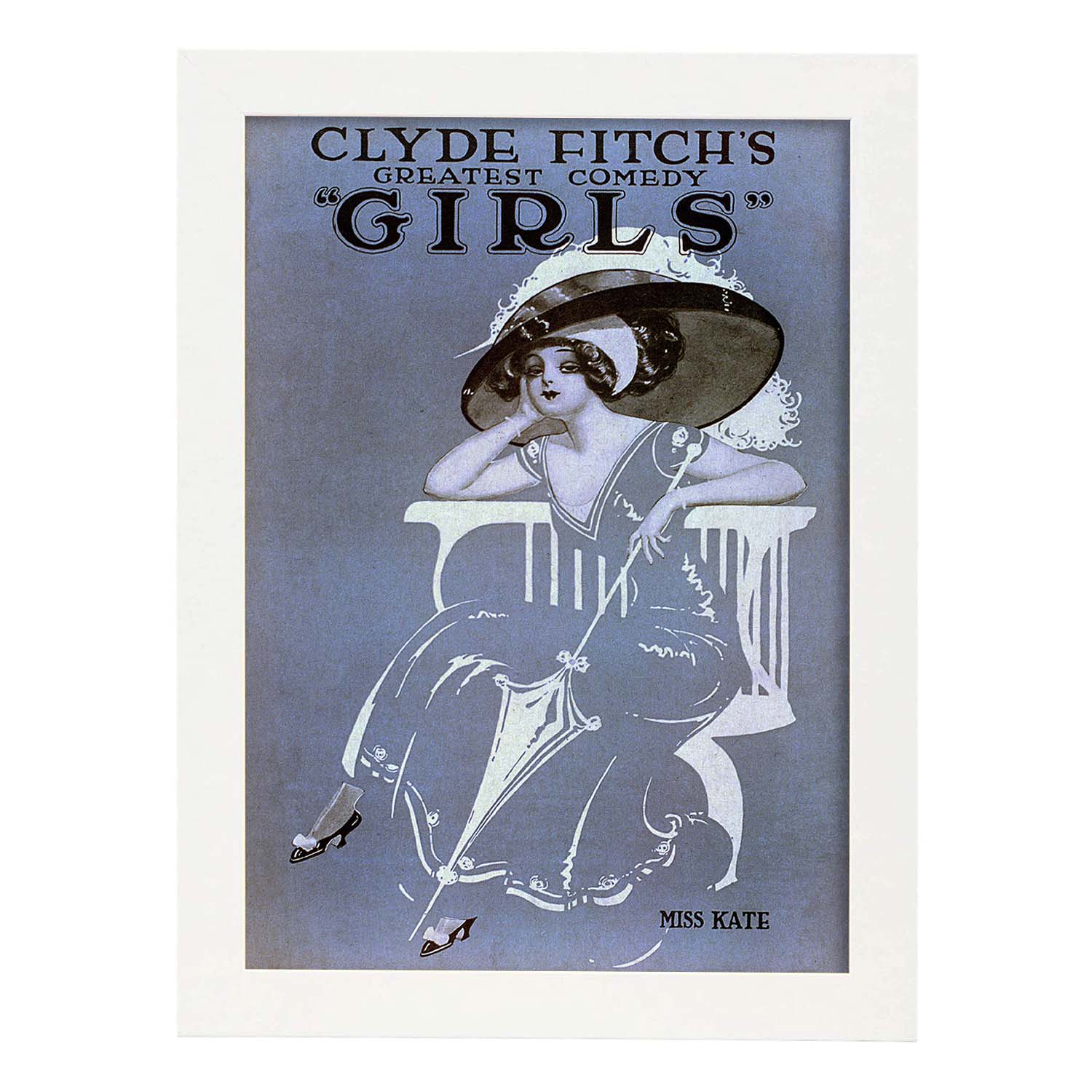 Poster vintage. Cartel vintage "Chicas Broadway 2".-Artwork-Nacnic-A3-Marco Blanco-Nacnic Estudio SL