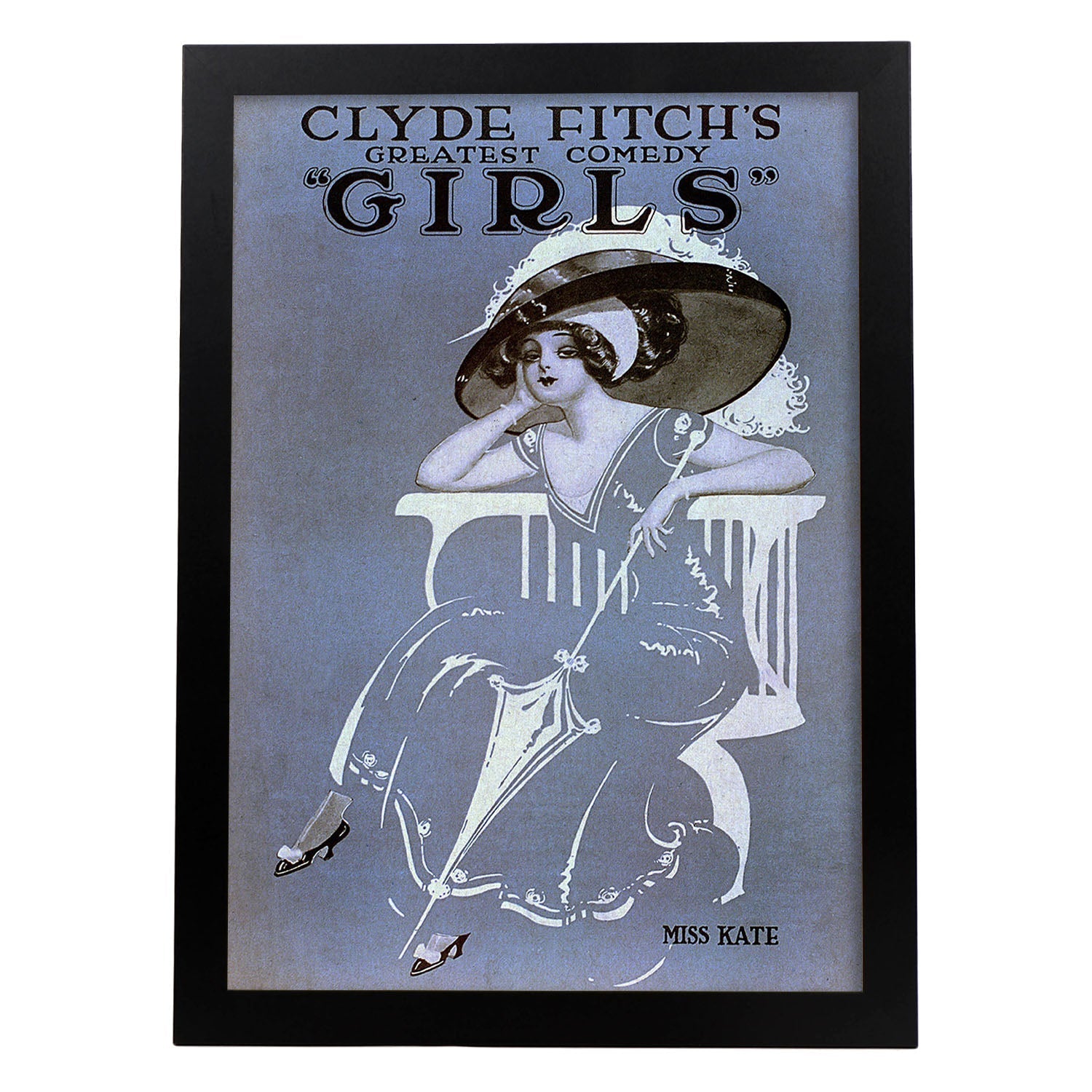 Poster vintage. Cartel vintage "Chicas Broadway 2".-Artwork-Nacnic-A3-Marco Negro-Nacnic Estudio SL