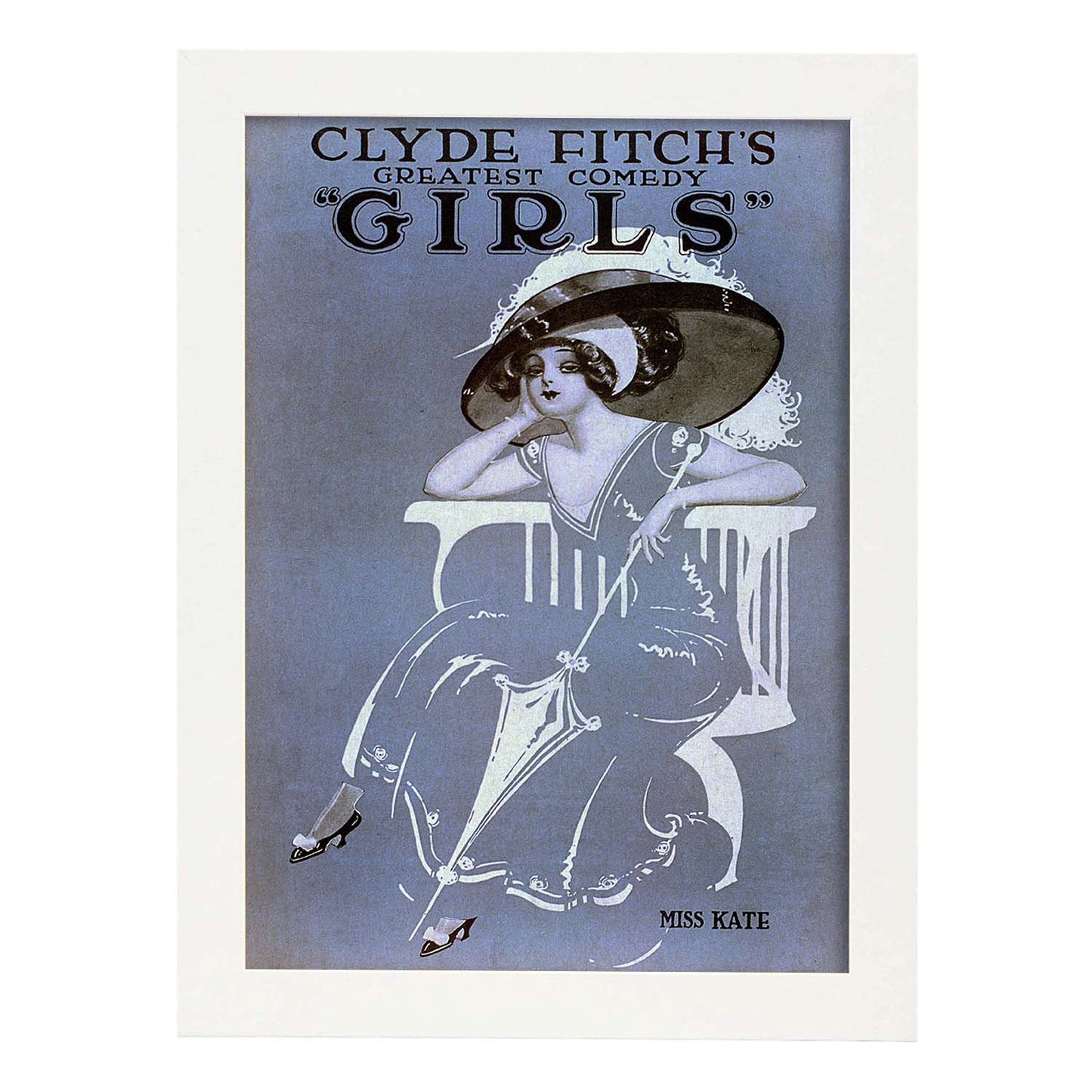 Poster vintage. Cartel vintage "Chicas Broadway 2".-Artwork-Nacnic-A4-Marco Blanco-Nacnic Estudio SL