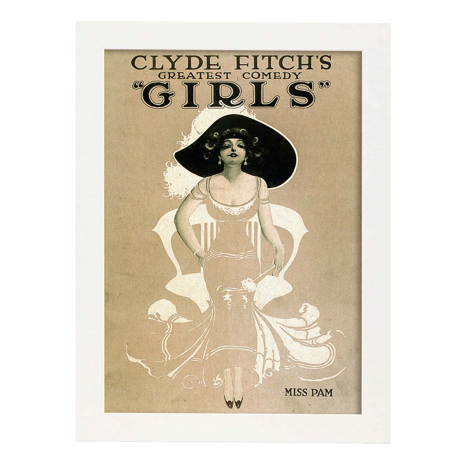 Poster vintage. Cartel vintage "Chicas Broadway 3".-Artwork-Nacnic-A3-Marco Blanco-Nacnic Estudio SL