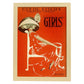 Poster vintage. Cartel vintage "Chicas Broadway".-Artwork-Nacnic-A4-Marco Madera clara-Nacnic Estudio SL
