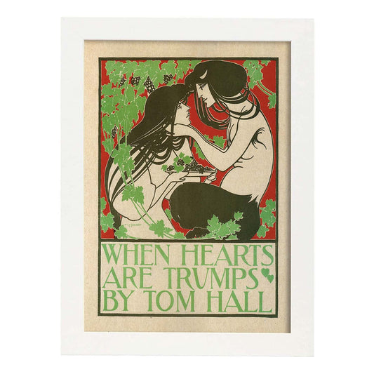 Poster vintage. Cartel vintage "Corazones - Tom Hall".-Artwork-Nacnic-A4-Marco Blanco-Nacnic Estudio SL