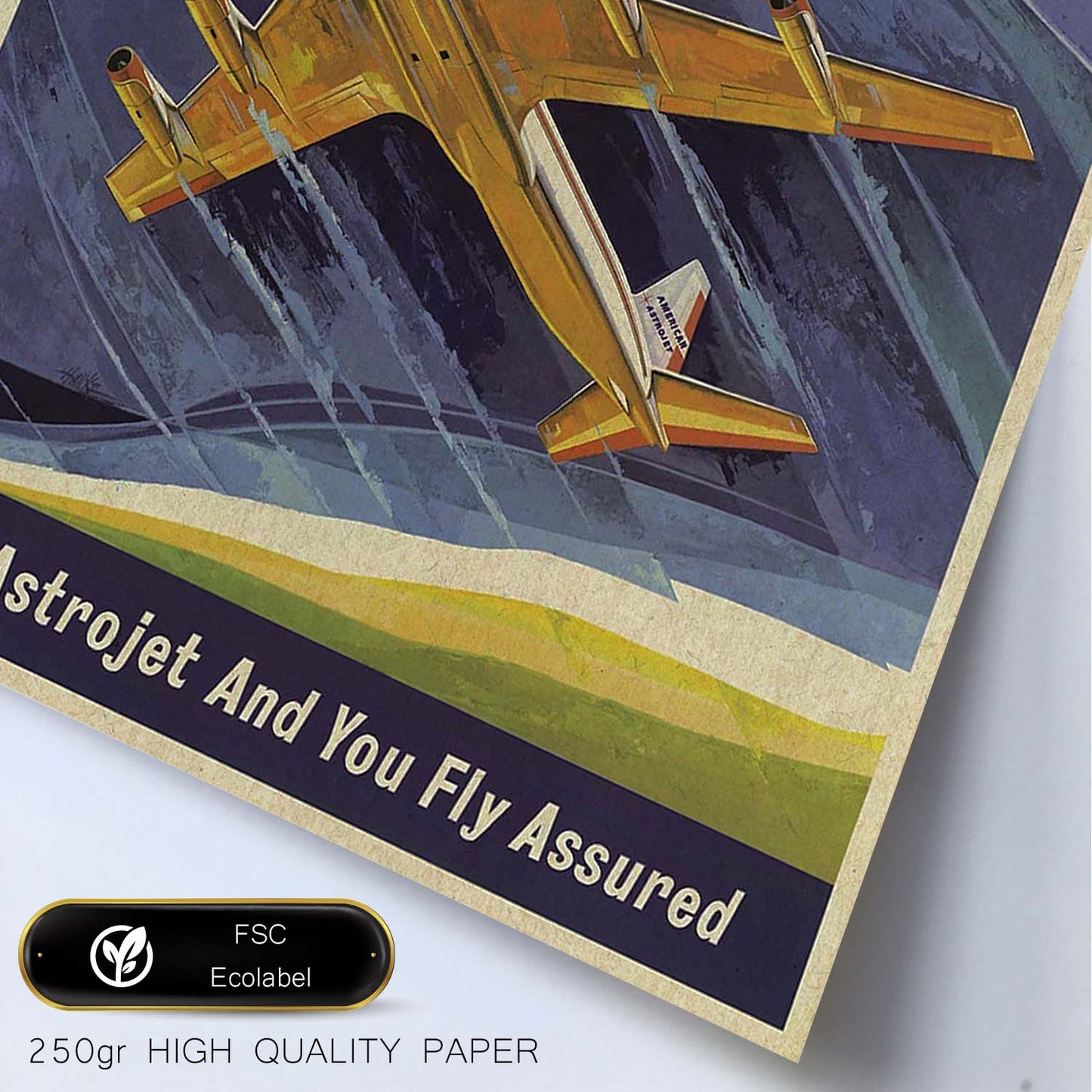 Poster Vintage. Cartel Vintage de América. American Airlines.-Artwork-Nacnic-Nacnic Estudio SL