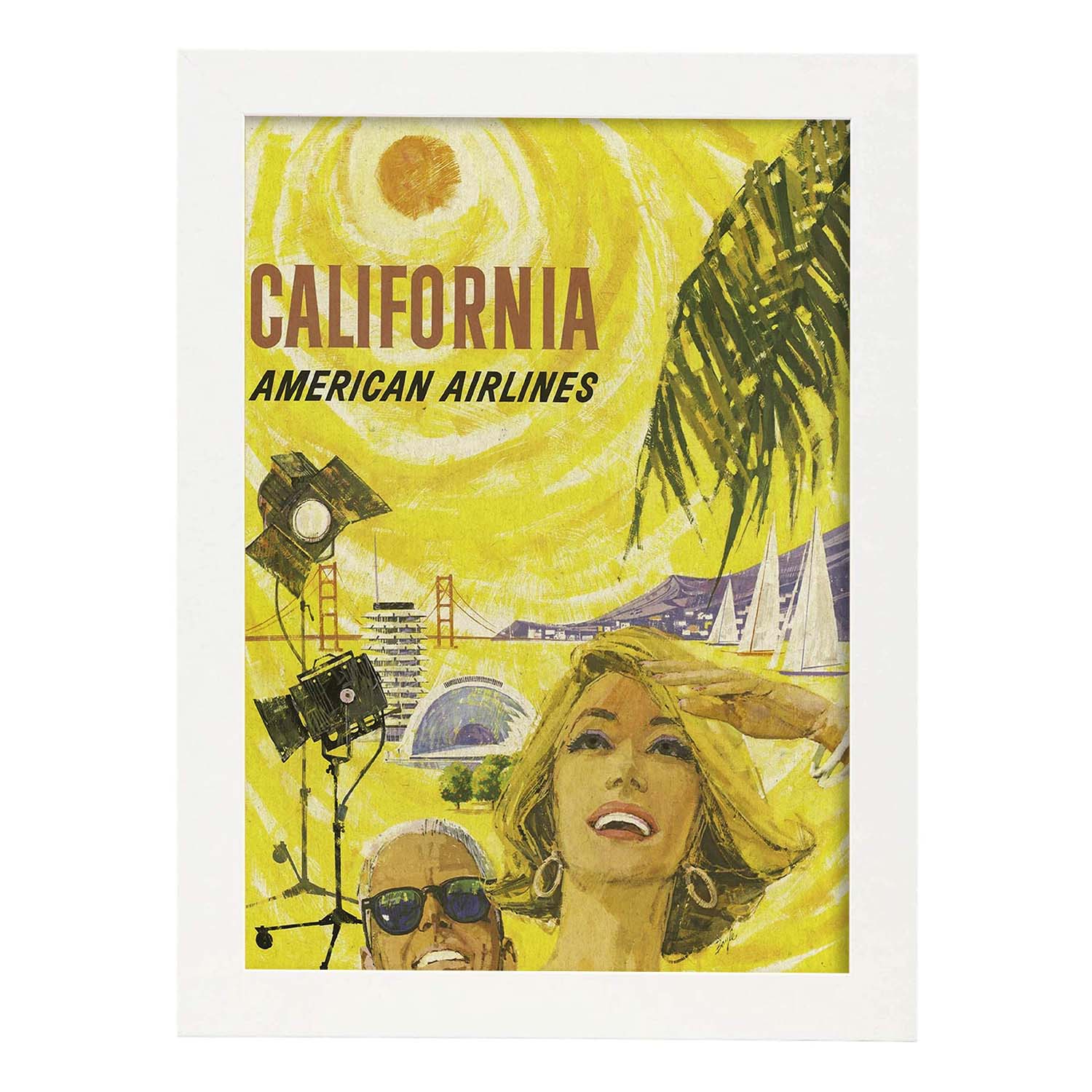 Poster Vintage. Cartel Vintage de América. California.-Artwork-Nacnic-A3-Marco Blanco-Nacnic Estudio SL