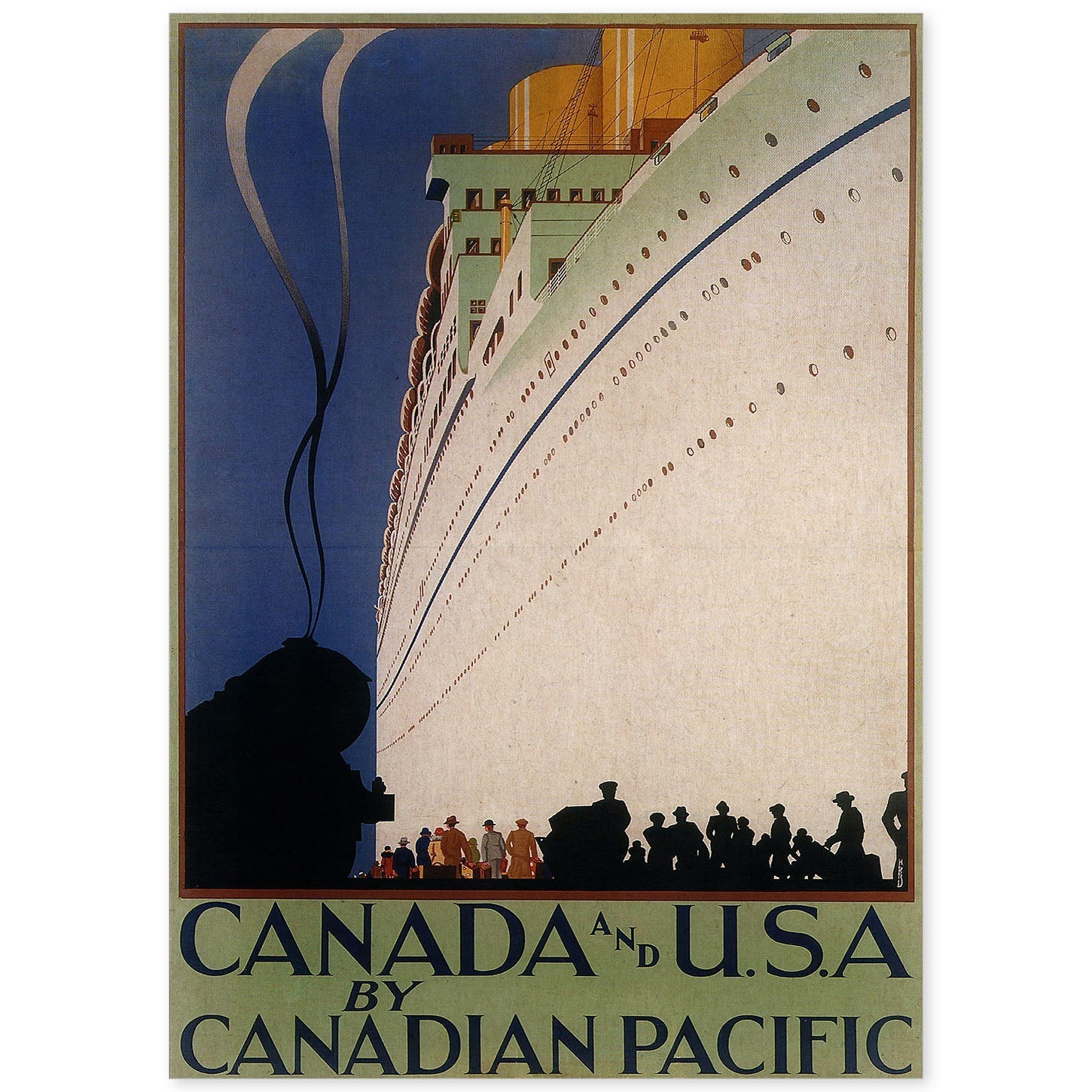 Poster Vintage. Cartel Vintage de América. Canadá y USA.-Artwork-Nacnic-A4-Sin marco-Nacnic Estudio SL
