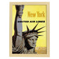Poster Vintage. Cartel Vintage de América. Estatua de la Libertad.-Artwork-Nacnic-A3-Marco Madera clara-Nacnic Estudio SL