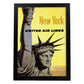 Poster Vintage. Cartel Vintage de América. Estatua de la Libertad.-Artwork-Nacnic-A3-Marco Negro-Nacnic Estudio SL