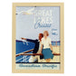 Poster Vintage. Cartel Vintage de América. Grandes Lagos.-Artwork-Nacnic-A4-Marco Madera clara-Nacnic Estudio SL