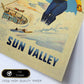 Poster Vintage. Cartel Vintage de América. Nieve en el Valle del Sol.-Artwork-Nacnic-Nacnic Estudio SL