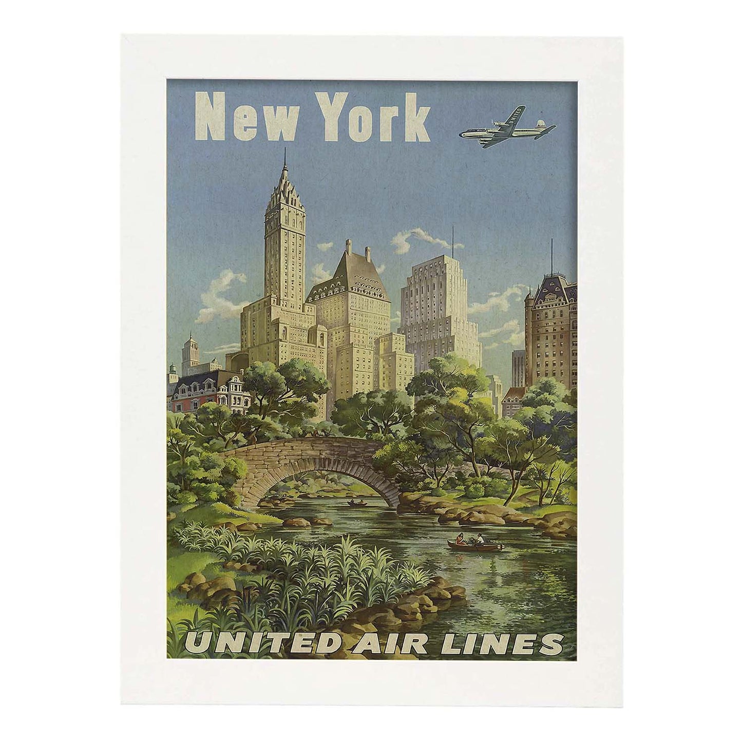 Poster Vintage. Cartel Vintage de América. Nueva York.-Artwork-Nacnic-A3-Marco Blanco-Nacnic Estudio SL