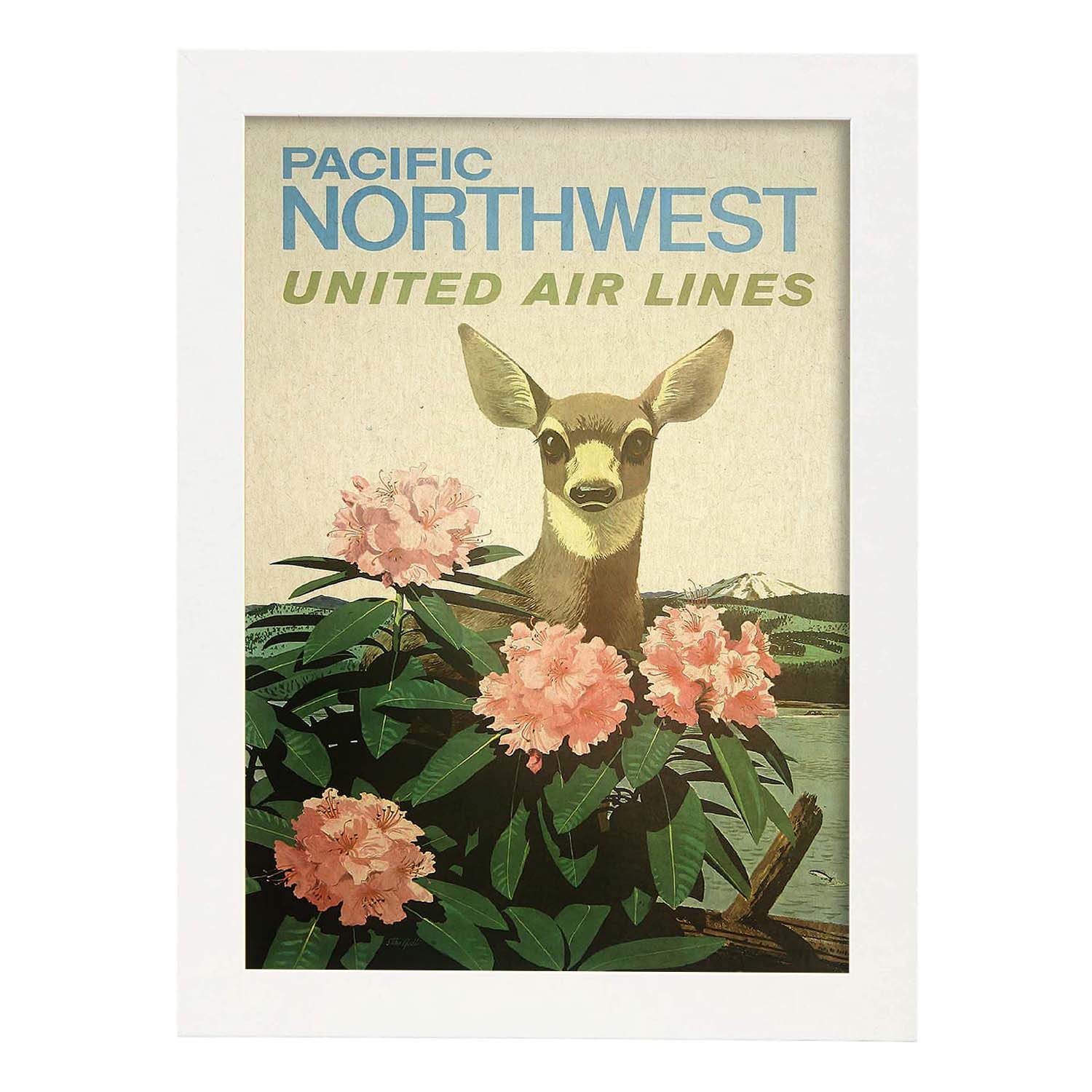 Poster Vintage. Cartel Vintage de América. Pacífico Noroeste.-Artwork-Nacnic-A3-Marco Blanco-Nacnic Estudio SL