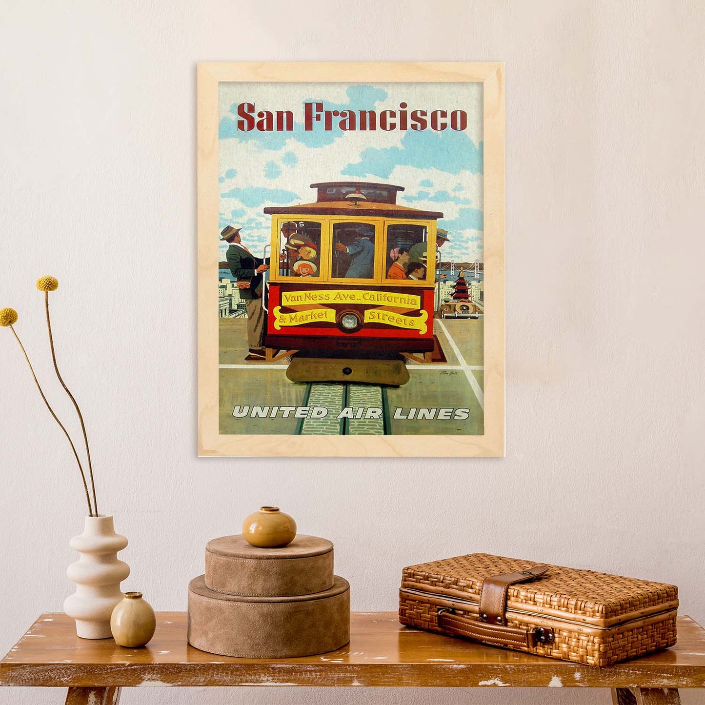Poster Vintage. Cartel Vintage de América. San Francisco.-Artwork-Nacnic-Nacnic Estudio SL