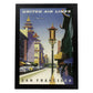 Poster Vintage. Cartel Vintage de América. Tranvia San Francisco.-Artwork-Nacnic-A3-Marco Negro-Nacnic Estudio SL