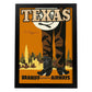 Poster Vintage. Cartel Vintage de América. Vaquero de Texas.-Artwork-Nacnic-A3-Marco Negro-Nacnic Estudio SL