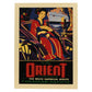 Poster vintage. Cartel vintage de Asia. Geisha de oriente.-Artwork-Nacnic-A4-Marco Madera clara-Nacnic Estudio SL