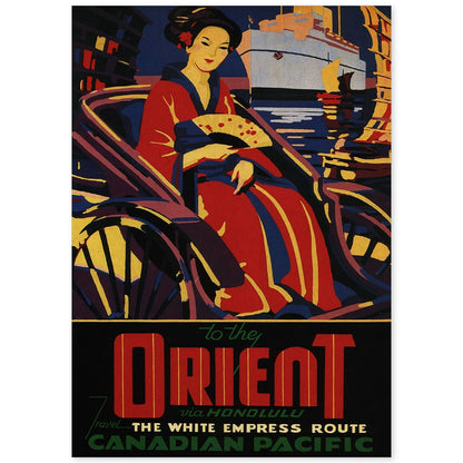 Poster vintage. Cartel vintage de Asia. Geisha de oriente.-Artwork-Nacnic-A4-Sin marco-Nacnic Estudio SL