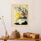 Poster vintage. Cartel vintage de Asia. Ghandi en India.-Artwork-Nacnic-Nacnic Estudio SL
