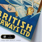 Poster vintage. Cartel vintage de British Airways.-Artwork-Nacnic-Nacnic Estudio SL