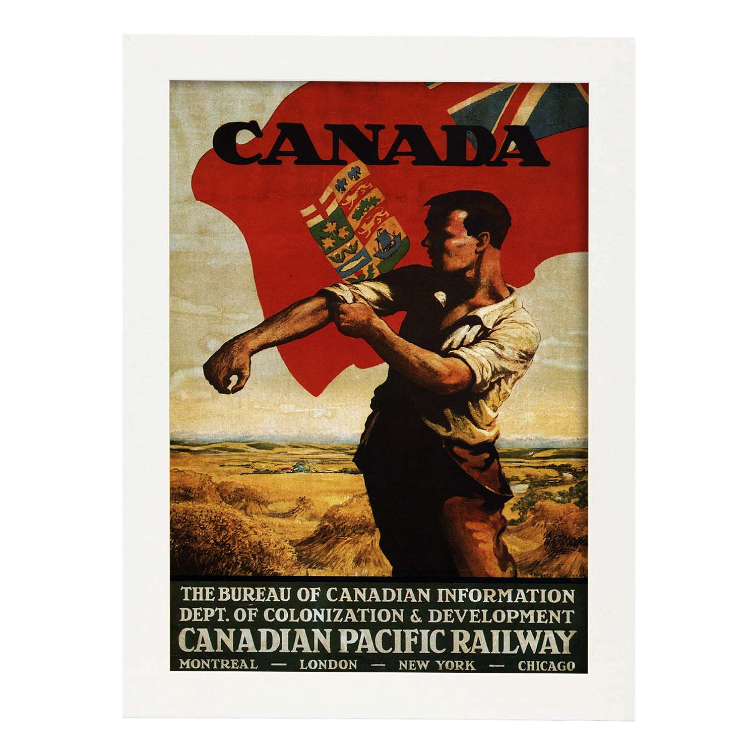 Poster vintage. Cartel vintage de Canadá.-Artwork-Nacnic-A3-Marco Blanco-Nacnic Estudio SL