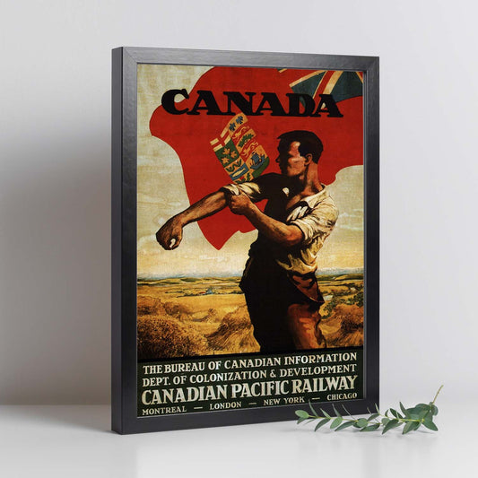 Poster vintage. Cartel vintage de Canadá.-Artwork-Nacnic-Nacnic Estudio SL