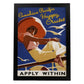 Poster vintage. Cartel vintage de crucero canadiense.-Artwork-Nacnic-A4-Marco Negro-Nacnic Estudio SL