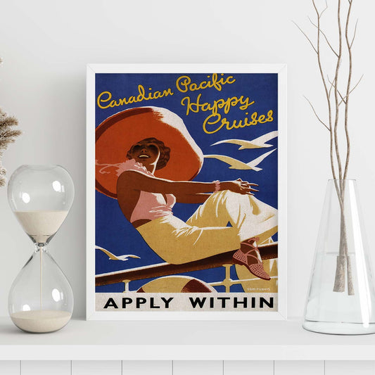 Poster vintage. Cartel vintage de crucero canadiense.-Artwork-Nacnic-Nacnic Estudio SL