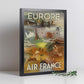 Poster vintage. Cartel vintage de Europa. Air France.-Artwork-Nacnic-Nacnic Estudio SL