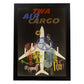 Poster vintage. Cartel vintage de Europa. Avion de carga.-Artwork-Nacnic-A4-Marco Negro-Nacnic Estudio SL